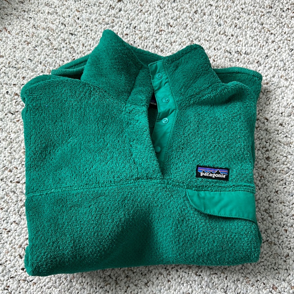 Patagonia Women’s Medium Re-Tool Snap-T Fleece - Discontinued Emerald Green